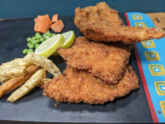 CHICKEN SCHNITZEL WITH FLAVORED MAYO